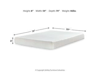 Chime 8 Inch Memory Foam Queen Mattress in a Box