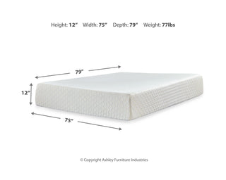 Chime 12 Inch Memory Foam California King Mattress in a Box