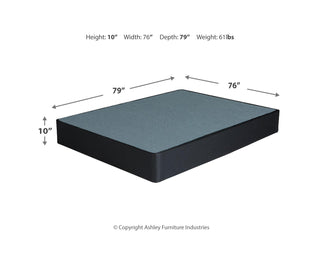 10 Inch Chime Memory Foam King Mattress and Foundation
