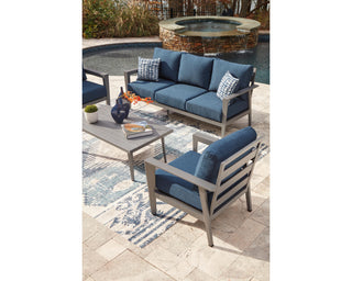 Gali Outdoor Sofa/Chairs/Table Set (Set of 4)