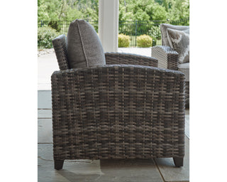 Oasis Court Outdoor Sofa/Chairs/Table Set (Set of 4)