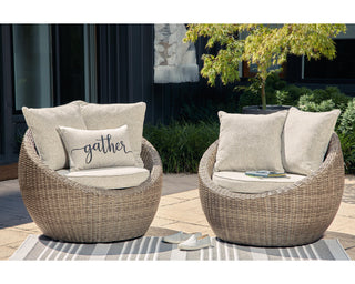 Danson Swivel Lounge with Cushion (Set of 2)