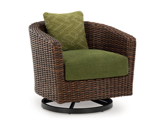 Horizon Hall Outdoor Swivel Lounge Chair with Cushion