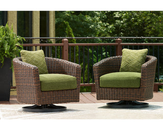 Horizon Hall Outdoor Swivel Lounge Chair with Cushion