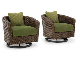 Horizon Hall Outdoor Swivel Lounge Chair with Cushion