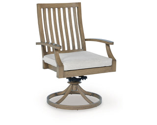 Rainier Ranch Outdoor Swivel Chair with Cushion (Set of 2)