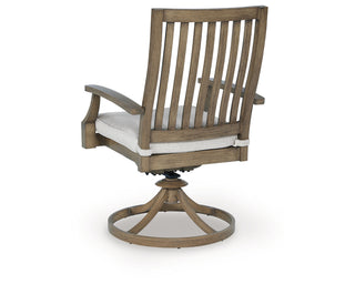 Rainier Ranch Outdoor Swivel Chair with Cushion (Set of 2)