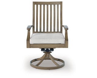 Rainier Ranch Outdoor Swivel Chair with Cushion (Set of 2)