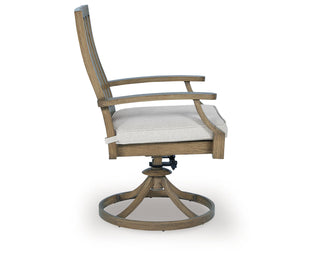 Rainier Ranch Outdoor Swivel Chair with Cushion (Set of 2)