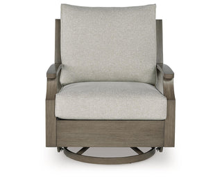 Rainier Ranch Outdoor Swivel Glider Chair with Cushion