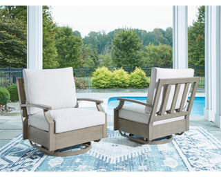 Rainier Ranch Outdoor Swivel Glider Chair with Cushion