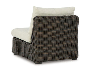 Kimora Outdoor Armless Chair with Cushion