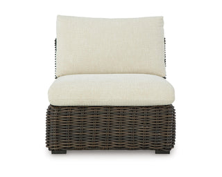 Kimora Outdoor Armless Chair with Cushion