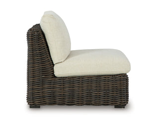 Kimora Outdoor Armless Chair with Cushion