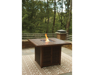 Paradise Trail Bar Table with Fire Pit