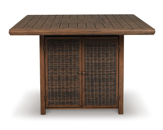 Paradise Trail Bar Table with Fire Pit