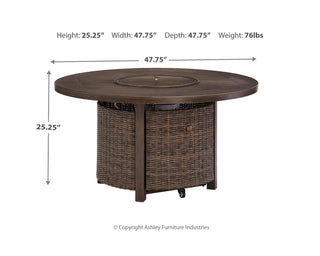 Paradise Trail Fire Pit Table