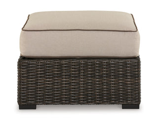 Coastline Bay Outdoor Ottoman with Cushion