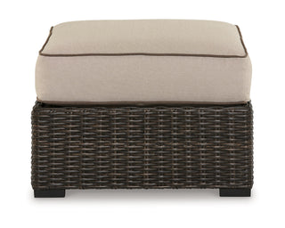 Coastline Bay Outdoor Ottoman with Cushion