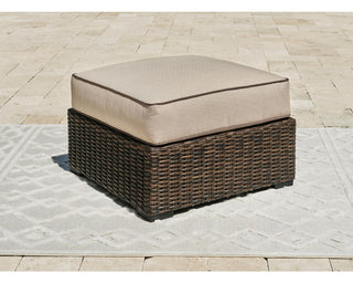 Coastline Bay Outdoor Ottoman with Cushion