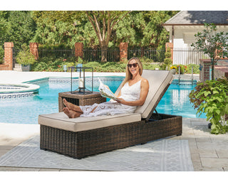 Coastline Bay Outdoor Chaise Lounge with Cushion
