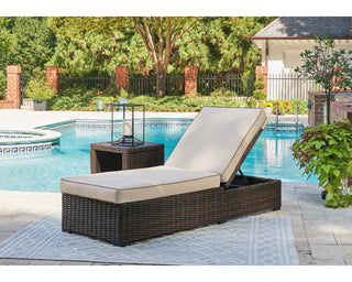 Coastline Bay Outdoor Chaise Lounge with Cushion