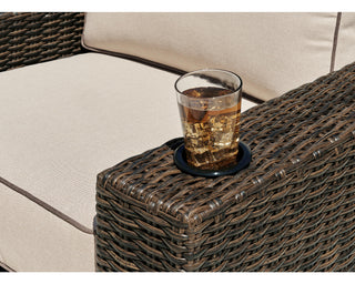 Coastline Bay Outdoor Swivel Lounge with Cushion