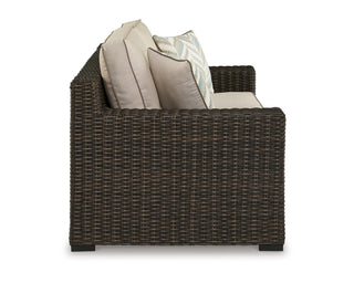 Coastline Bay Outdoor Loveseat with Cushion