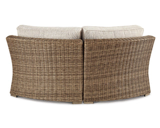 Beachcroft Outdoor Curved Corner Chair with Cushion