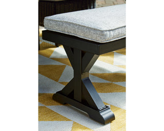 Beachcroft Outdoor Dining Table, 4 Chairs and Bench
