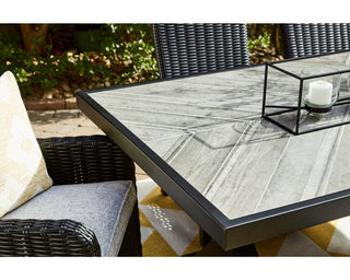 Beachcroft Outdoor Dining Table, 4 Chairs and Bench
