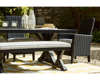 Beachcroft Outdoor Dining Table, 4 Chairs and Bench