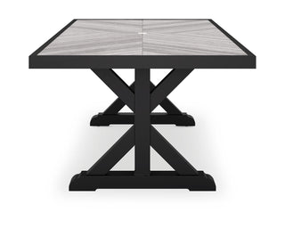 Beachcroft Outdoor Dining Table, 4 Chairs and Bench