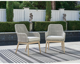 Seton Creek Outdoor Dining Arm Chair (Set of 2)