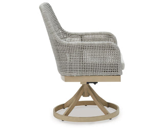 Seton Creek Outdoor Swivel Dining Chair (Set of 2)
