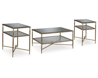 Cloverty Coffee Table and 2 End Tables
