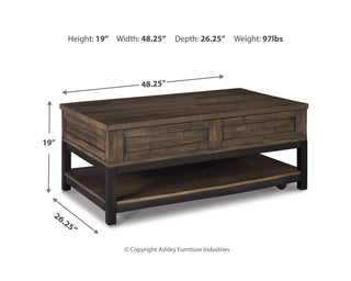 Johurst Coffee Table with Lift Top