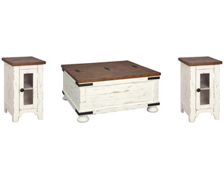 Wystfield Coffee Table and 2 Chairside End Tables