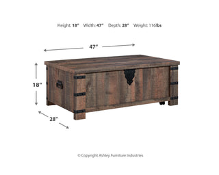 Hollum Lift-top Coffee Table and 2 End Tables