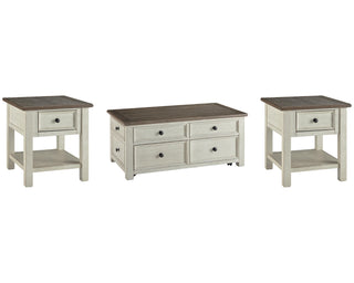 Bolanburg Coffee Table and 2 End Tables