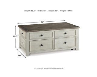 Bolanburg Coffee Table and 2 Chairside End Tables
