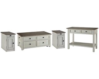 Bolanburg Coffee Table and 2 Chairside End Tables with Console