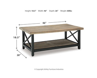Bristenfort Coffee Table and 2 End Tables