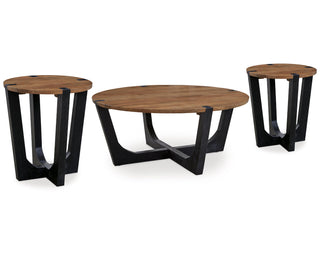 Hanneforth Coffee Table and 2 End Tables