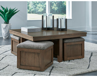 Boardernest Coffee Table with 4 Stools