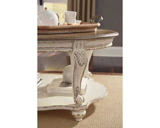 Realyn Coffee Table and 2 End Tables