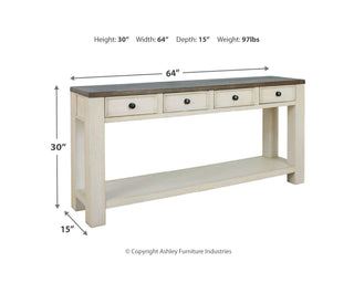 Bolanburg Sofa/Console Table