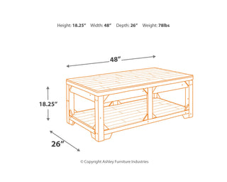 Fregine Coffee Table and 2 End Tables
