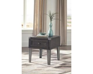 Todoe End Table with USB Ports & Outlets