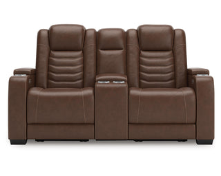 High Impact Power Reclining Loveseat with Console